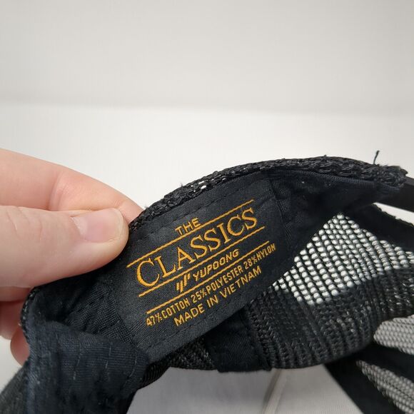 The Anchor Snapback Hat Black OS Adjustable Mesh Back The Classics Yupoong - Picture 9 of 9